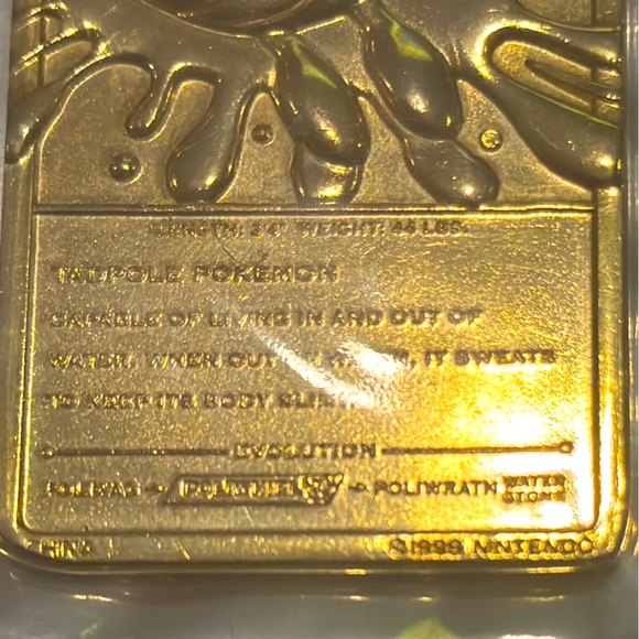 23Karat Gold Plated 1999 Burger King Release Pokmon Cards 23Karat Gold Plated 1999 Burger King Release Pokmon Cards
